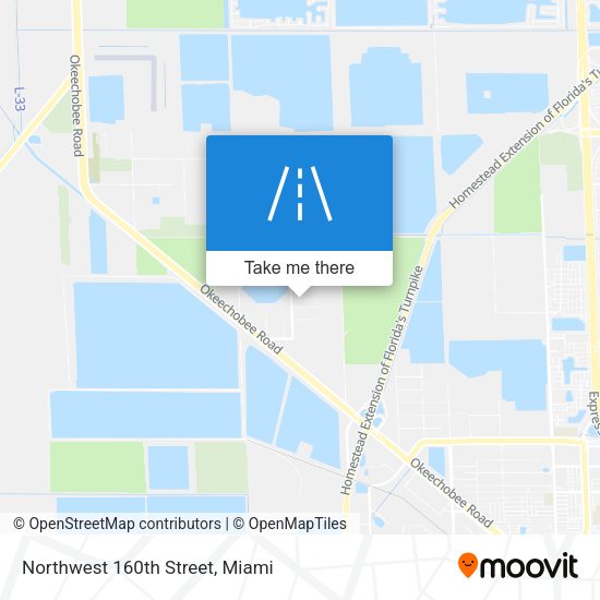 Mapa de Northwest 160th Street