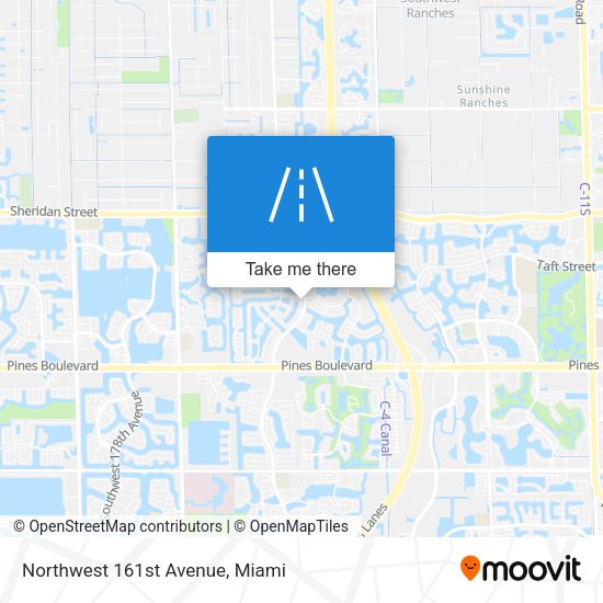 Northwest 161st Avenue map