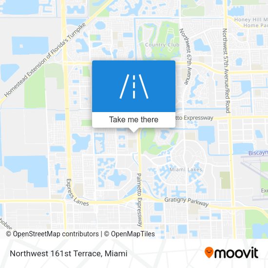 Mapa de Northwest 161st Terrace