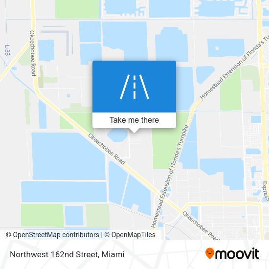 Northwest 162nd Street map