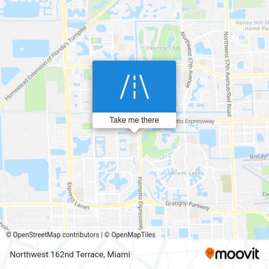 Mapa de Northwest 162nd Terrace