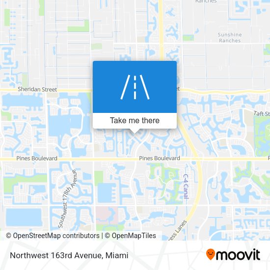 Northwest 163rd Avenue map