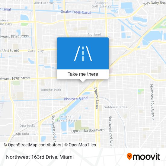 Northwest 163rd Drive map