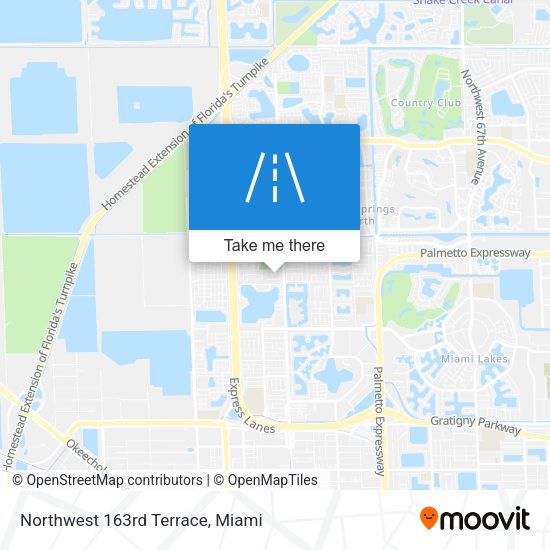 Mapa de Northwest 163rd Terrace