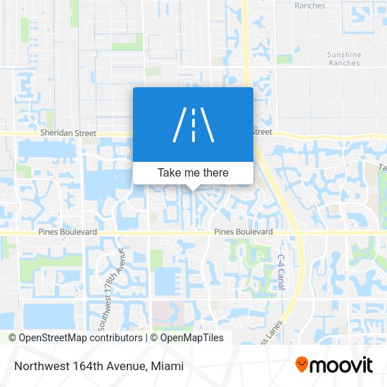 Northwest 164th Avenue map