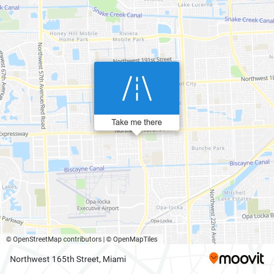 Northwest 165th Street map