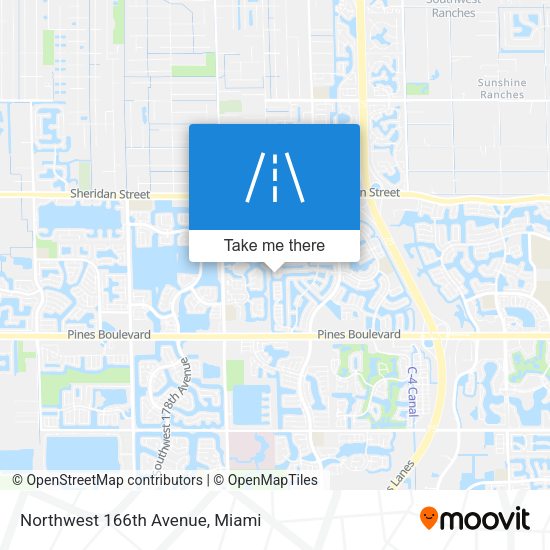 Mapa de Northwest 166th Avenue