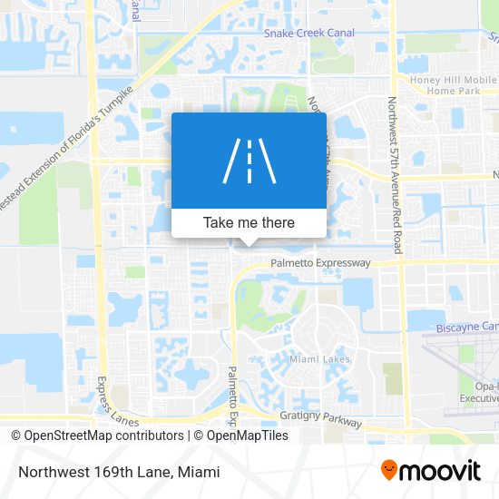 Northwest 169th Lane map