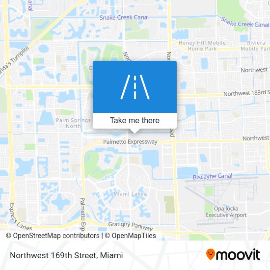 Northwest 169th Street map