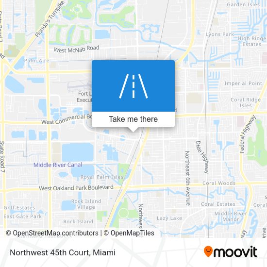Northwest 45th Court map
