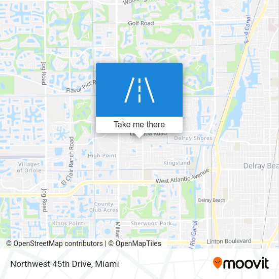 Mapa de Northwest 45th Drive