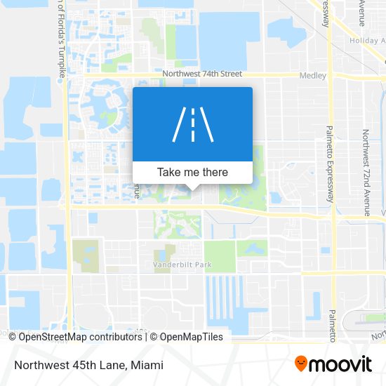 Mapa de Northwest 45th Lane