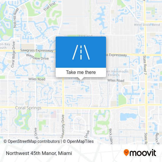 Northwest 45th Manor map