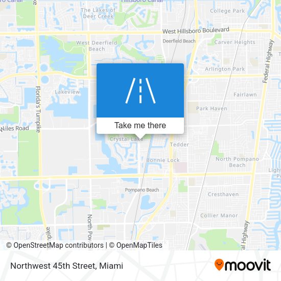 Northwest 45th Street map