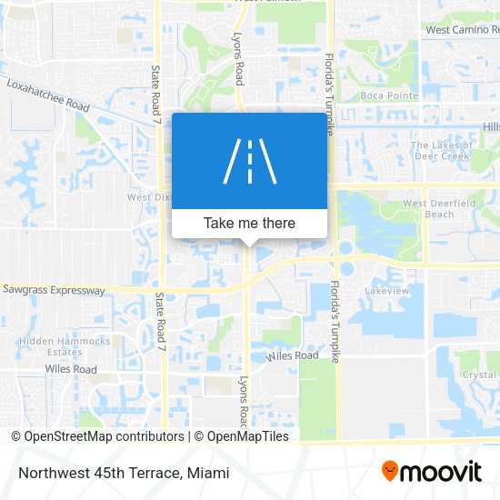Mapa de Northwest 45th Terrace