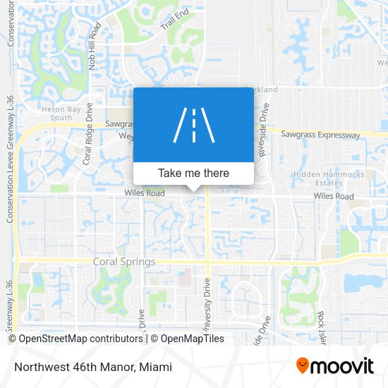 Mapa de Northwest 46th Manor