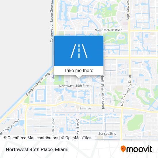 Mapa de Northwest 46th Place