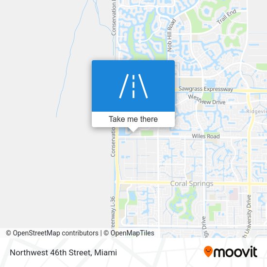 Northwest 46th Street map
