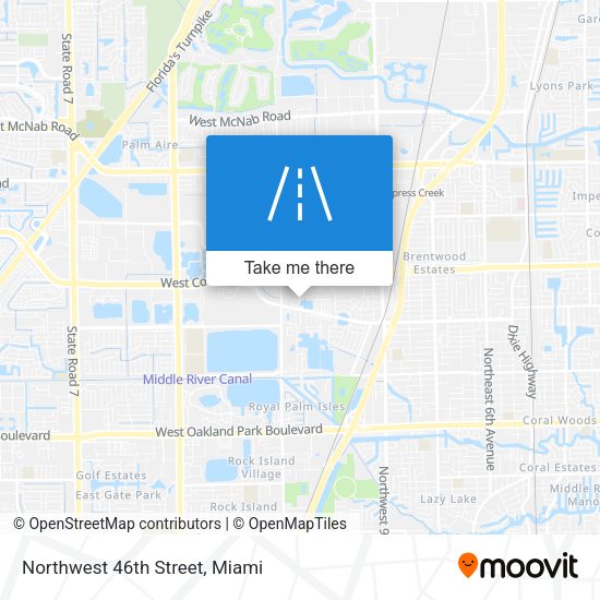 Northwest 46th Street map