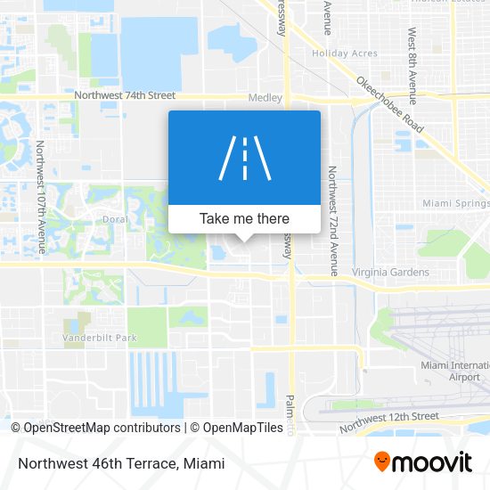 Mapa de Northwest 46th Terrace