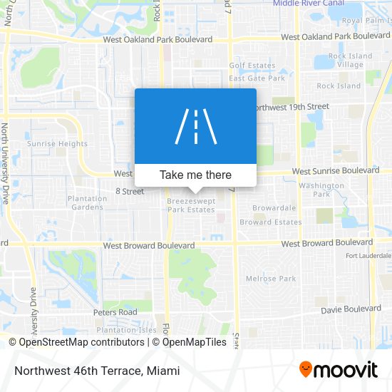 Mapa de Northwest 46th Terrace