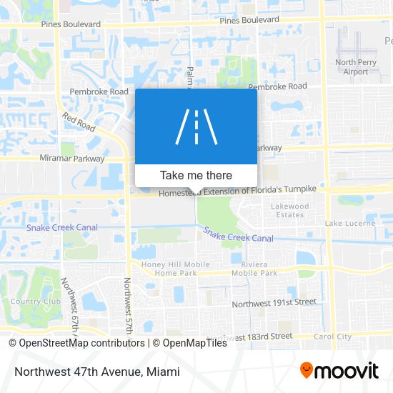 Mapa de Northwest 47th Avenue