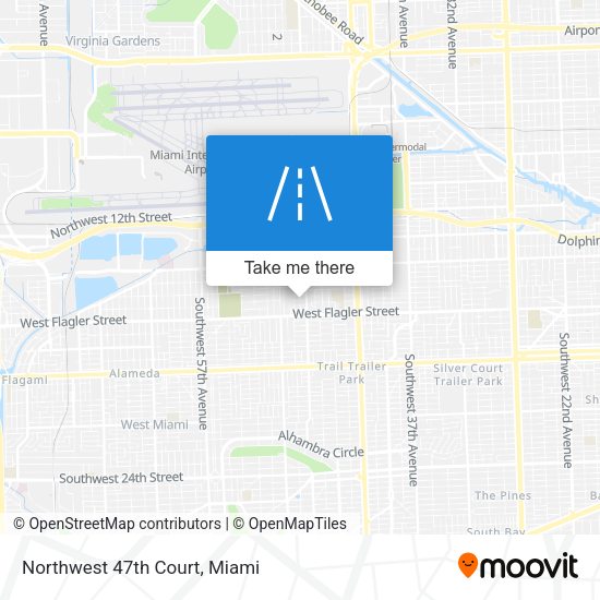 Northwest 47th Court map