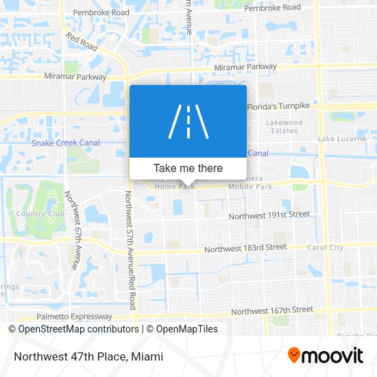 Mapa de Northwest 47th Place