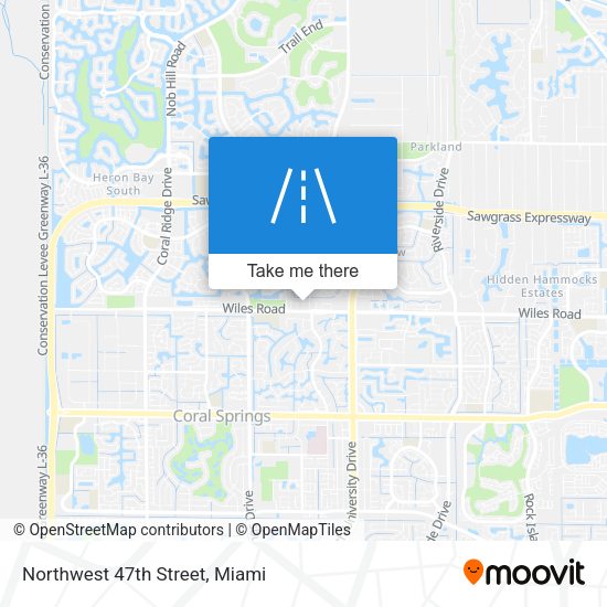 Northwest 47th Street map