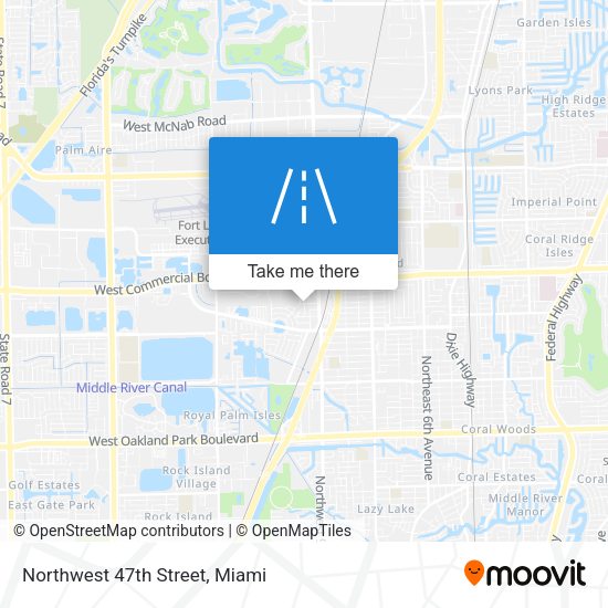 Northwest 47th Street map