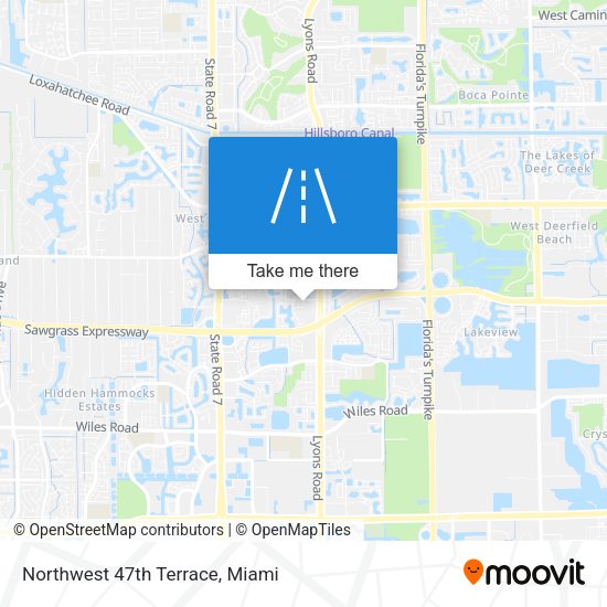 Mapa de Northwest 47th Terrace