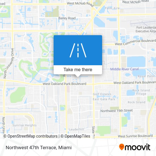 Northwest 47th Terrace map