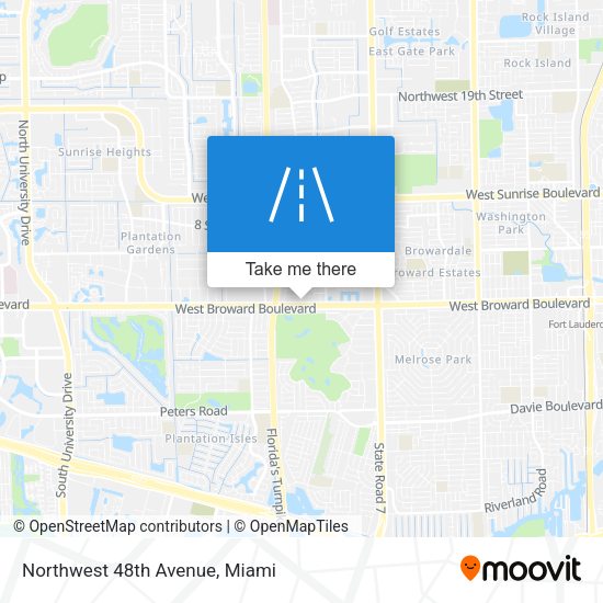 Northwest 48th Avenue map