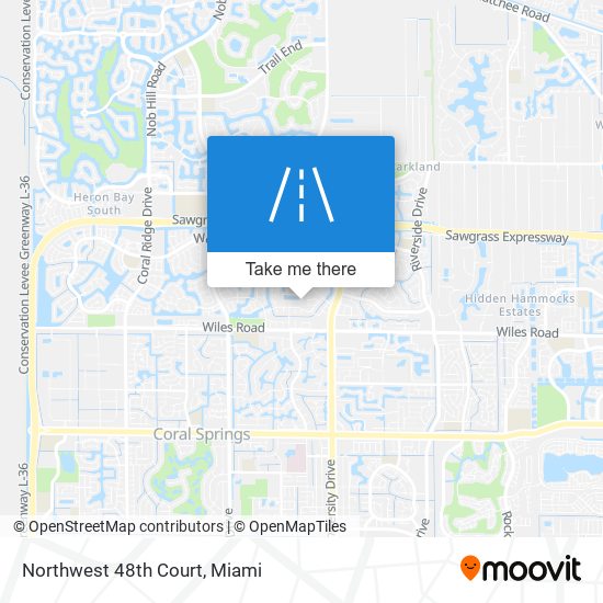 Northwest 48th Court map