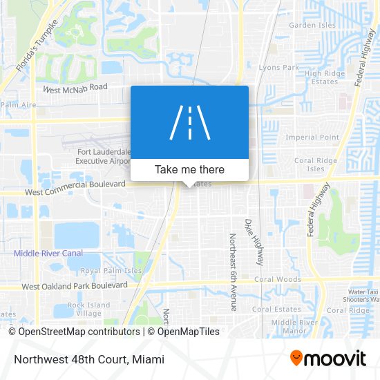 Northwest 48th Court map