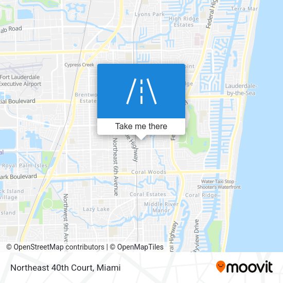 Mapa de Northeast 40th Court