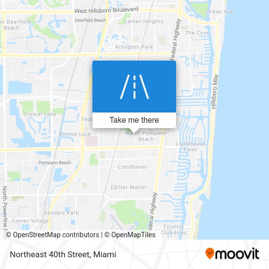 Northeast 40th Street map