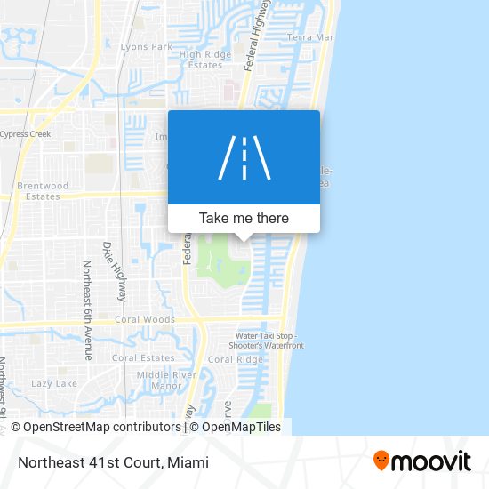 Northeast 41st Court map