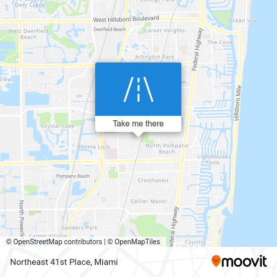 Northeast 41st Place map