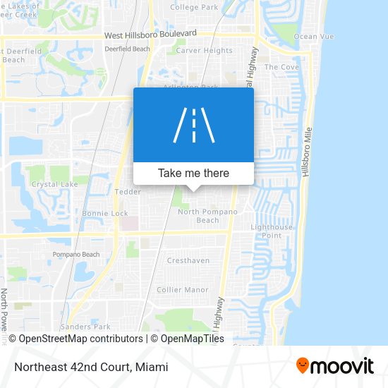 Northeast 42nd Court map