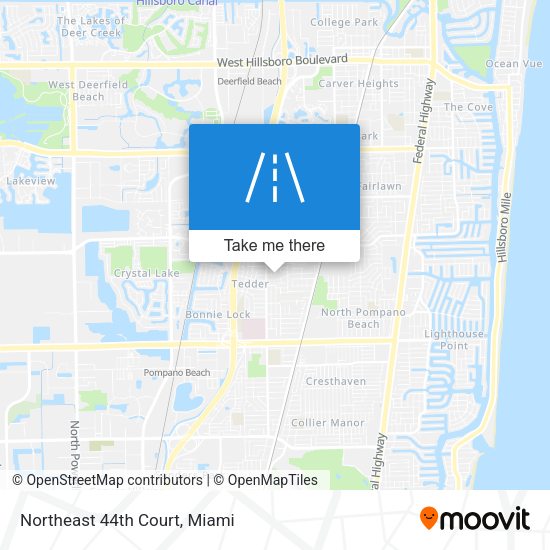 Northeast 44th Court map