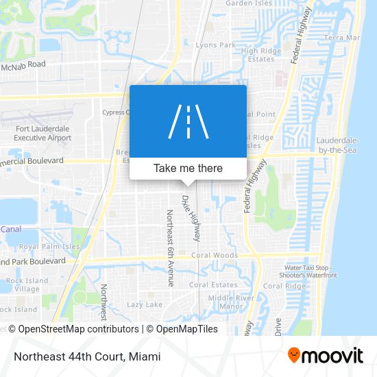 Northeast 44th Court map