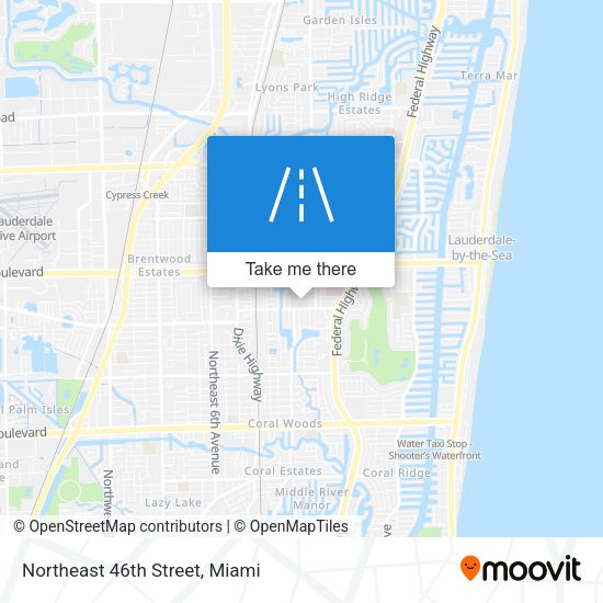 Mapa de Northeast 46th Street