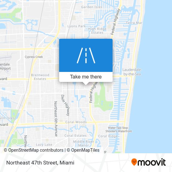 Northeast 47th Street map