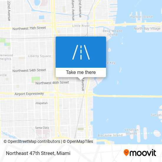 Northeast 47th Street map