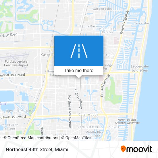 Northeast 48th Street map