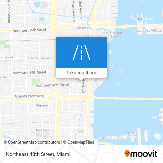 Northeast 48th Street map