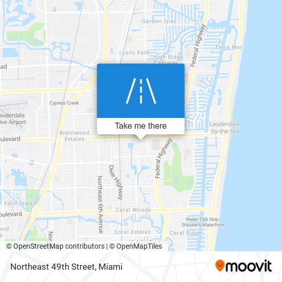 Northeast 49th Street map