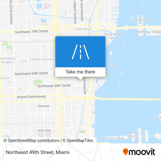 Northeast 49th Street map