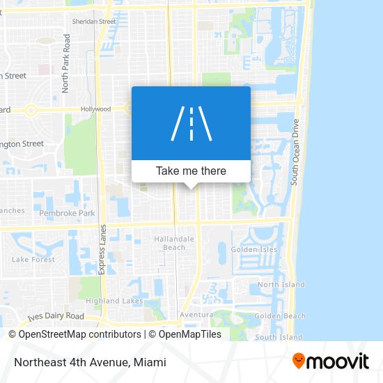 Northeast 4th Avenue map